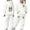 White, variant on Glisme Girls Outfit Thick And Cozy Tracksuit Fashionable Bow Print Hoodie And Joggers Outfits For Toddlers And Kids Lightweight Matching Set Size 2-3 Years Black