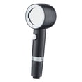 thumbnail image 2 of Wanfds Pressure Boosting Massage Large Water Shower Household Handheld Filter Shower Electroplating Process Shower(Black), 2 of 6