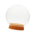 thumbnail image 4 of jifeng Clear Glass Dome Dustproof Table Centerpiece Home Dome with Base 20cm, 4 of 9