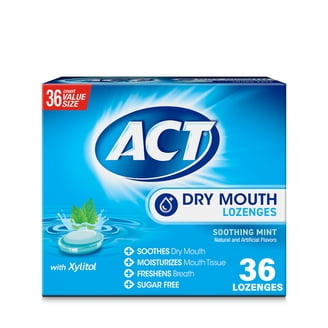 Oral-B Dry Mouth Lozenges with HydroFRESH Technology, Xylitol, Sugar-Free, Refreshing Watermelon, 36 Ct