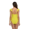 thumbnail image 6 of Charmo Women's Ruffle One Piece Swimsuit V Neck Bathing Suits Ladies Sexy Monokini Swimwear, 6 of 6