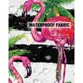 thumbnail image 6 of Outdoor Throw Pillow Cover Watercolor Flamingo Palm Leaf Waterproof Cushion Covers 2 Pack Black White Stripes Pillow Cases Home Decoration for Patio Garden Couch Sofa, 6 of 7