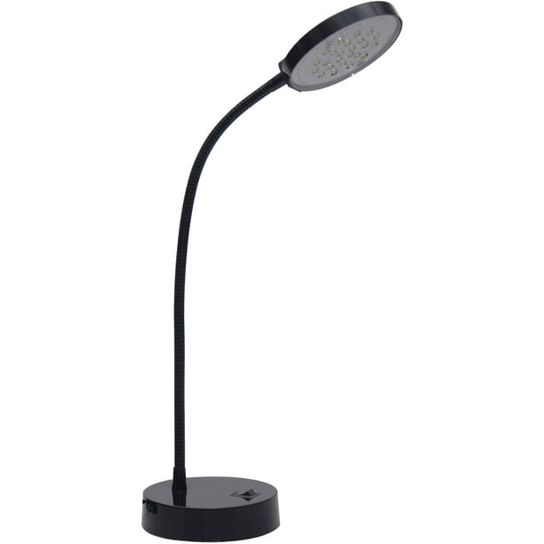 Mainstays 13.75" LED Desk Lamp, Black Finish - Walmart.com - Walmart.com