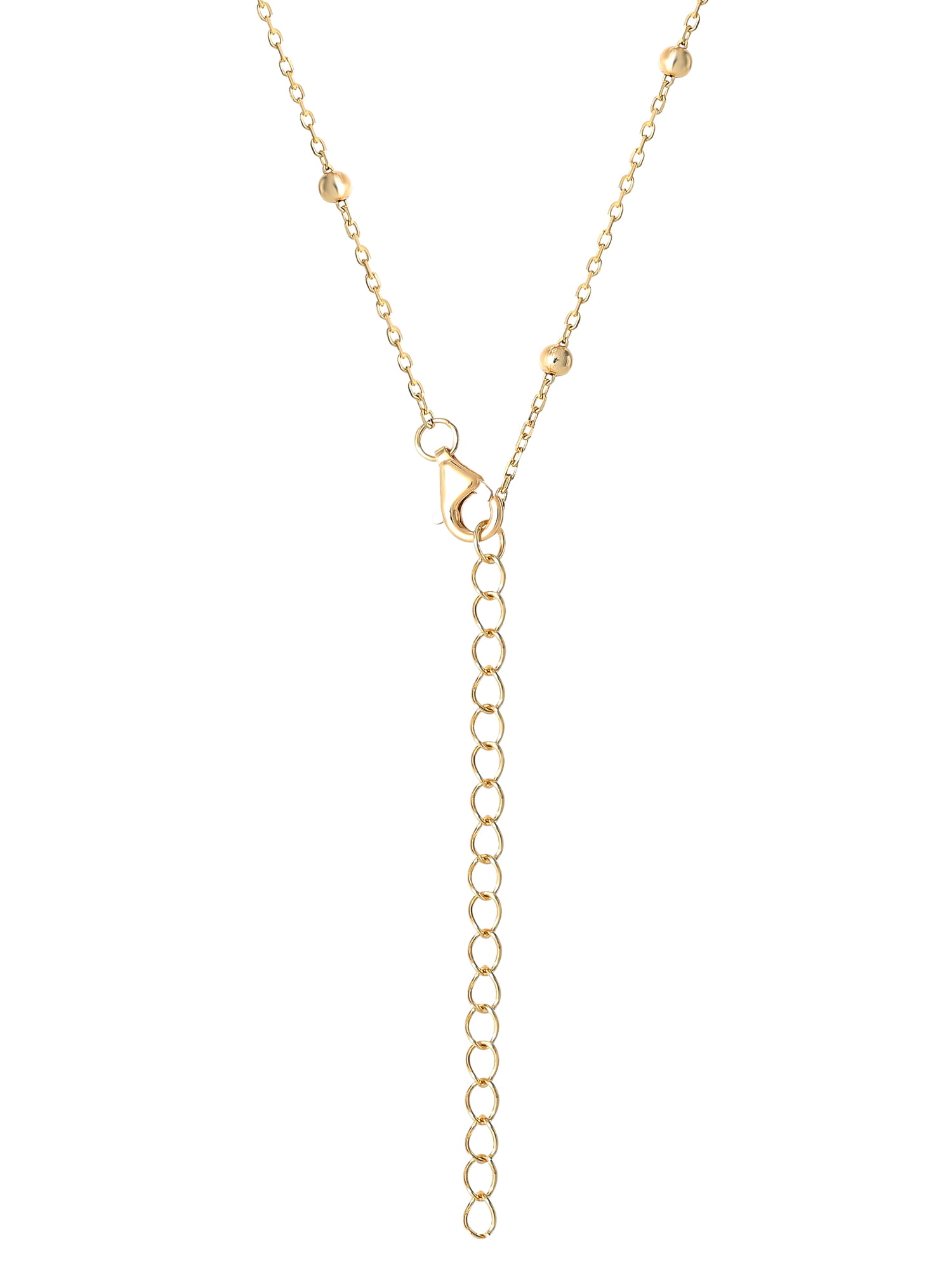 Brilliance Fine Jewelry Women's Sterling Silver 14kt Gold Plated  Heart Pendant, 18" Chain