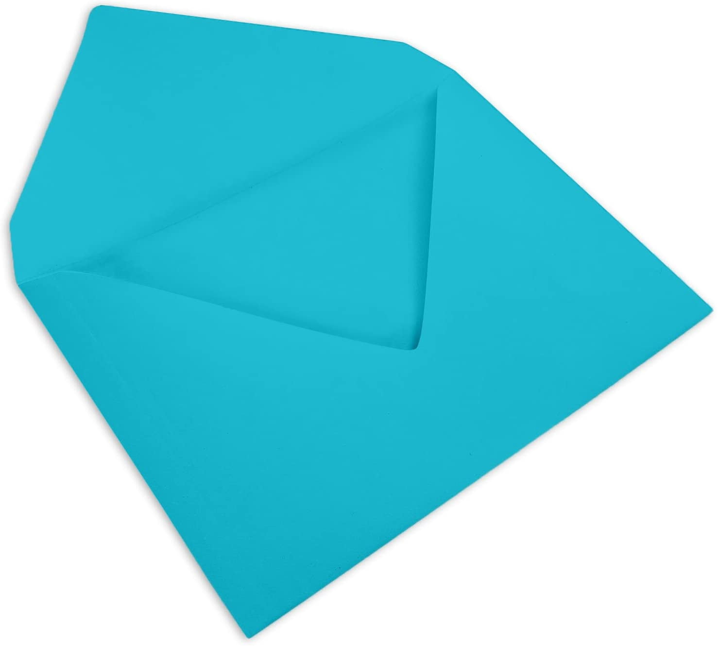 Darling Souvenir A1 Turquoise High Quality Invitation Envelopes (3 5/8 x 5 1/8) Euro V-Flap 80 LBS Perfect for Invitations, Greeting Cards, RSVP, Photo, Wedding, Letters -Colours Available
