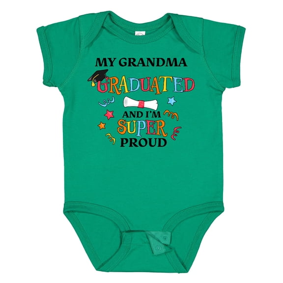 Inktastic My Grandma Graduated and I'm Super Proud Boys or Girls Baby Bodysuit