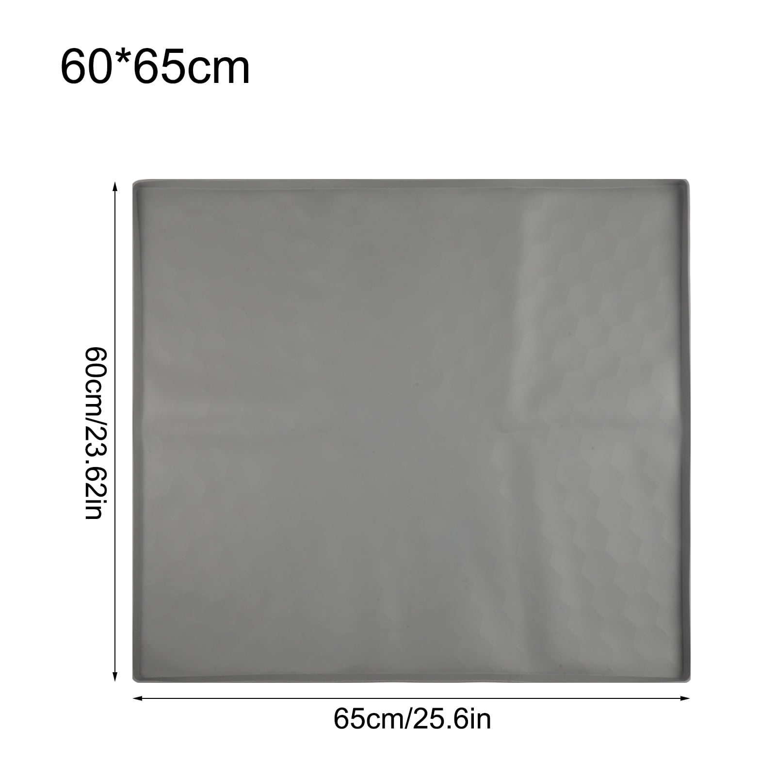 Mini Fridge Silicone Mat With Raised Edge Soft Under Refrigerator Mat Floor Protector Washable Multipurpose For Washing Machine