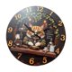 thumbnail image 4 of Reloj de pared colgante con diseño de gato, decorativo, sin tictac, creativo y estético. SX2 20 cm, 4 of 9