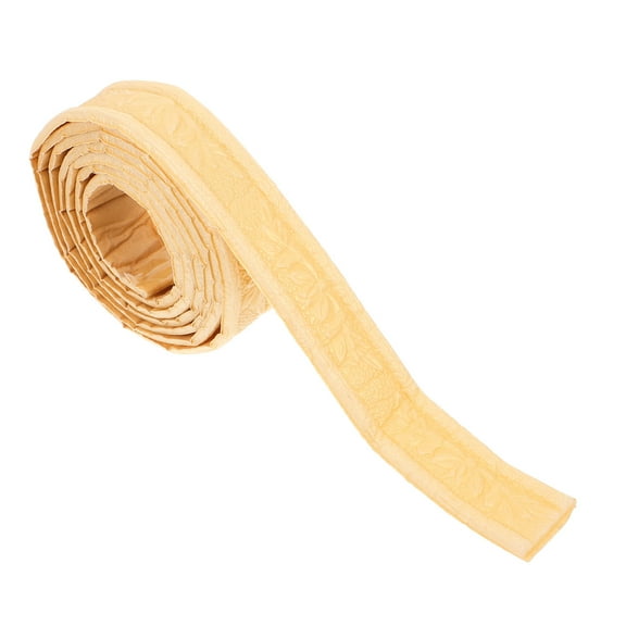 Hytrove Peel And Stick Border Trim Wall Border Sticker Light Yellow Foams 1 Roll