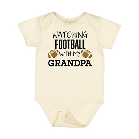 

Inktastic Watching Football with My Grandpa Gift Baby Boy or Baby Girl Bodysuit