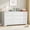 White, variant on Dresser with 9 Drawers, Wooden Modern Closet with Deep Storage, Large Chest of Drawers with 59" Wide Top, Storage Dresser for Bedroom, Living Room