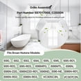 thumbnail image 4 of Cubierta de rejilla de plástico para baño SurpLee C350GN para Broan-NuTone, 4 of 7