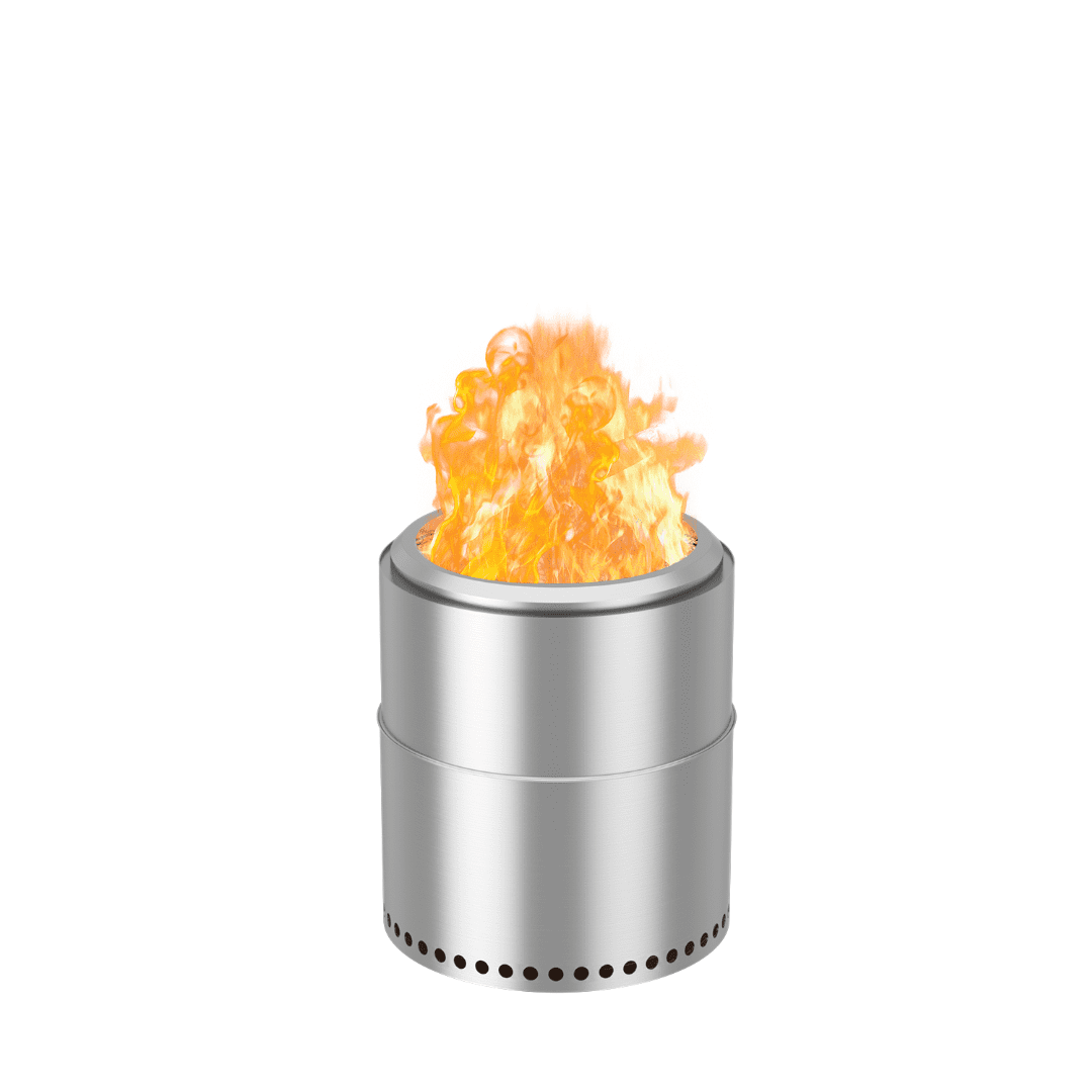 Vineego 15 inch smokeless fire pit outdoor wood burning portable fire