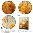 thumbnail image 3 of Designart "Golden Harvest in the Prairies II" Landscape & Nature Floater Framed Canvas Wall Art, 3 of 7