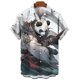 thumbnail image 2 of Nuevas camisas de animales para hombres, ropa con estampado 3D de panda y orco, camisas y blusas casuales de moda para hombres, ropa de hombre de alta calidad, 2 of 5