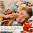 thumbnail image 3 of CGK Linens Soft & Vibrant Kids Sheet Set - Full Size, Color Rush Football, 3 of 6