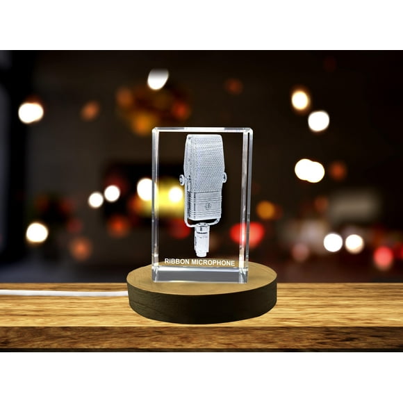 A Faceted Crystal Ribbon Microphone - Homage to Vintage Studio Craft