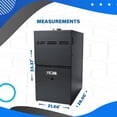 thumbnail image 2 of ACiQ 80% 100000 BTU Single Stage Gas Furnace - 21" Width Upflow/Horizontal | R32, 9-Speed, HVAC Low-NOx Heater, 2 of 8