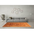 thumbnail image 3 of Ahgly Company Indoor Round Oriental Orange Traditional Area Rugs, 8' Round, 3 of 4