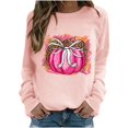 thumbnail image 2 of Sweat à Capuche Mode pour Femmes 2023 Manches Longues Col Rond Imprimé Chandail en Molleton Blouse 50 % de Réduction Costumes Halloween/noël, 2 of 4