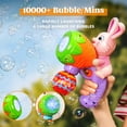 thumbnail image 4 of Syncfun Bubble Gun Light Up Bunny Easter Toys for Kids Ages 3-8, Rabbit Bubble Machine with 6 Bubble Refill Solution, Toddler Toy for Outdoor, 4 of 5