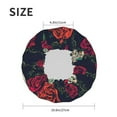 thumbnail image 6 of Balery Roses Skulls Shower Caps, Double Layer Waterproof Shower Cap, Double Layers Reusable Shower Cap With Soft Comfortable For Long Thick Hair Soft Bath Shower Hair Caps, 6 of 9