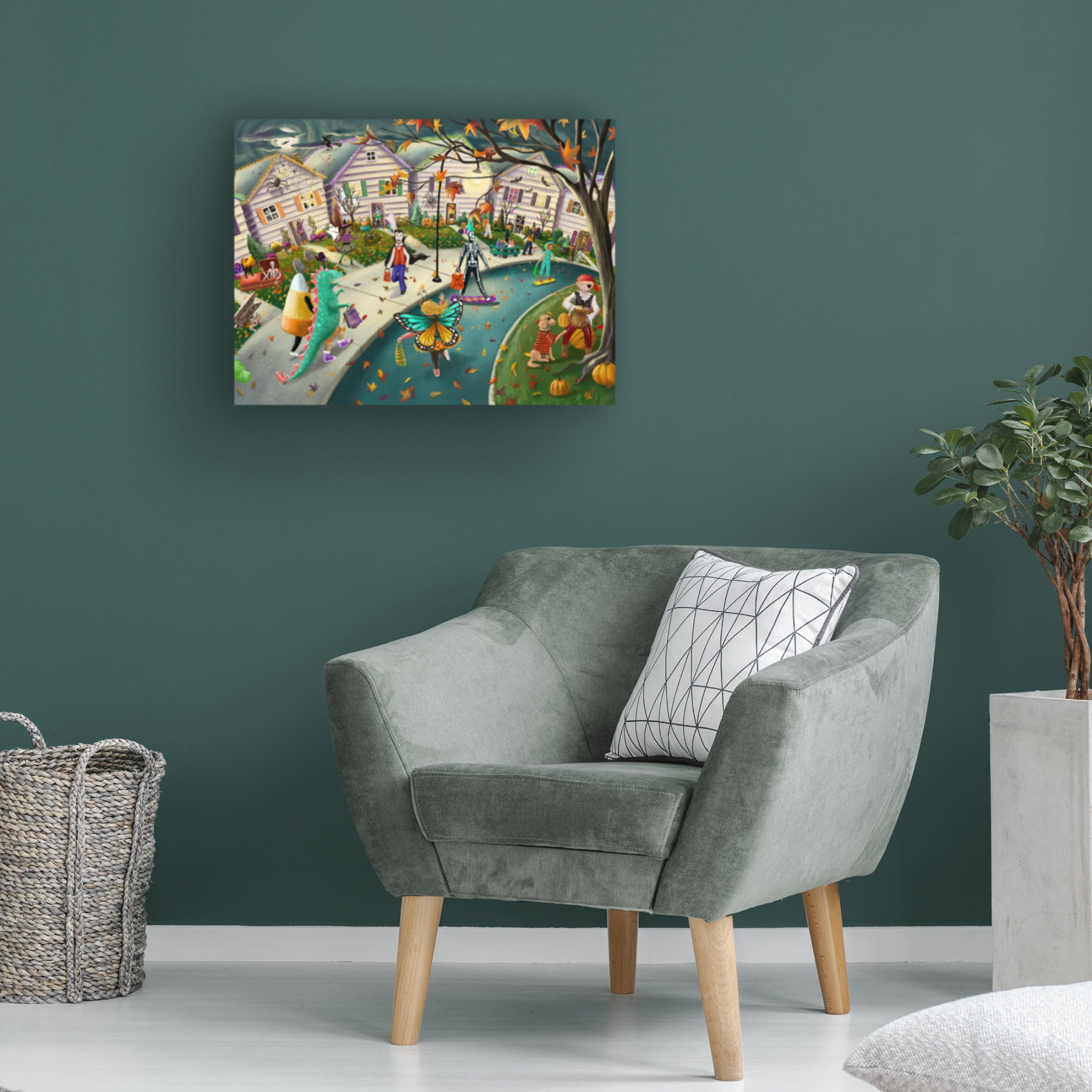 Canvas Wall Art - Christine Rotolo 'Trick or Treat' Wall Art for Living Room, Bedroom, or Office Décor by Trademark Fine Art - 19 x 14 Inches