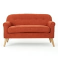 thumbnail image 7 of Mia Mid Century Modern Loveseat, Muted Orange, 7 of 7