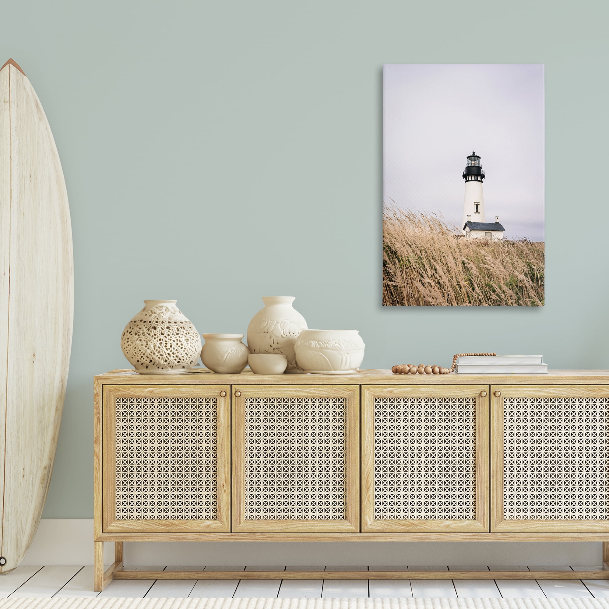Stupell Industries Peaceful Lighthouse Scenery Landscape & Nature Photography Wrapped Canvas Art Print Wall Art, 30 x 45