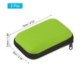 thumbnail image 2 of Unique Bargains Dart Case, 2 Pack EVA Darts Carrying Storage with Mesh Pockets, Lawn Green, 2 of 5