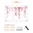 thumbnail image 6 of Sun Shade Sail 12x16Ft Plant Leaves Pink Gradient Uv Block Sunshade Canopy Outdoor Shade Cover Rectangle Shade Cloth For Patio Garden Yard Deck Pergola, 6 of 6