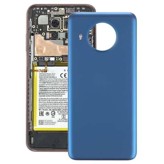 Cellphone Repair Parts Original Battery Back Cover for Nokia X20 TA-1341 TA-1344(Blue)