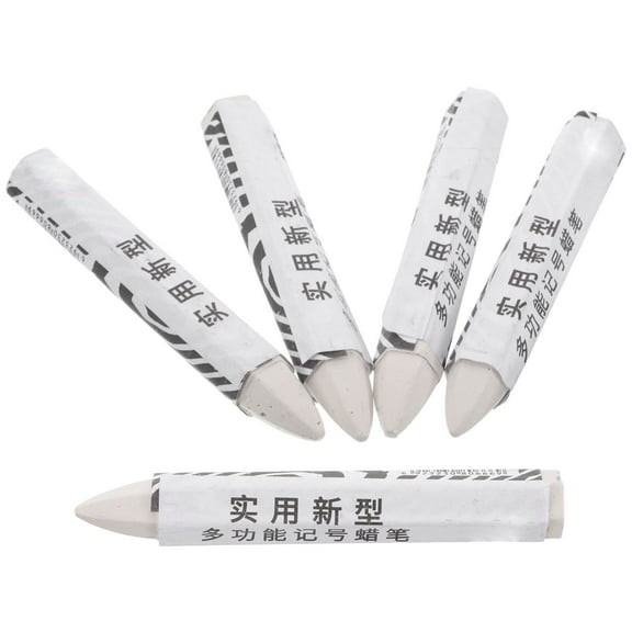 GAXIRE Set of 5 White Tire Marker Crayons for Auto Repair, Durable Tire and Wheel Marking Tools for Mechanics and DIY