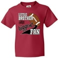 thumbnail image 3 of Inktastic Little Brother and Biggest Fan- Football Player Youth T-Shirt, 3 of 5