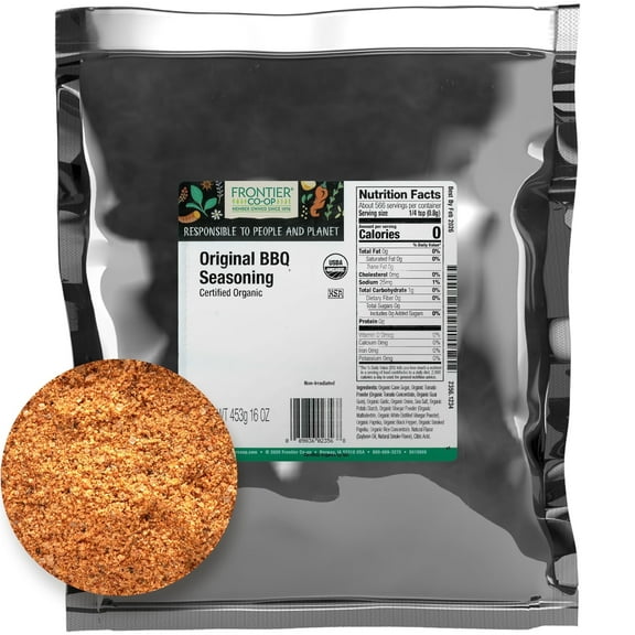 Frontier Co-op Certified Organic Original BBQ Seasoning, 16 oz