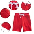 thumbnail image 2 of FLMEI Kids Unisex Shorts Toddler Baby Cotton Elastic Wais Solid Casual Style Shorts for Boys Girls 1-9 Years, 2 of 9