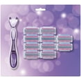 thumbnail image 3 of BIC Soleil Click 5 Women's Manual Razors with Handle and 10 Cartridges, Purple Gift Set, 3 of 6