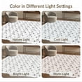 thumbnail image 7 of ODIKA 4'x6' Black White Geometric Diamonds Washable Area Rug Modern Trellis Design with Unique Patterns for Dorm Room, Small Living Stain Resistant Low Profile, Easy Care, 7 of 7