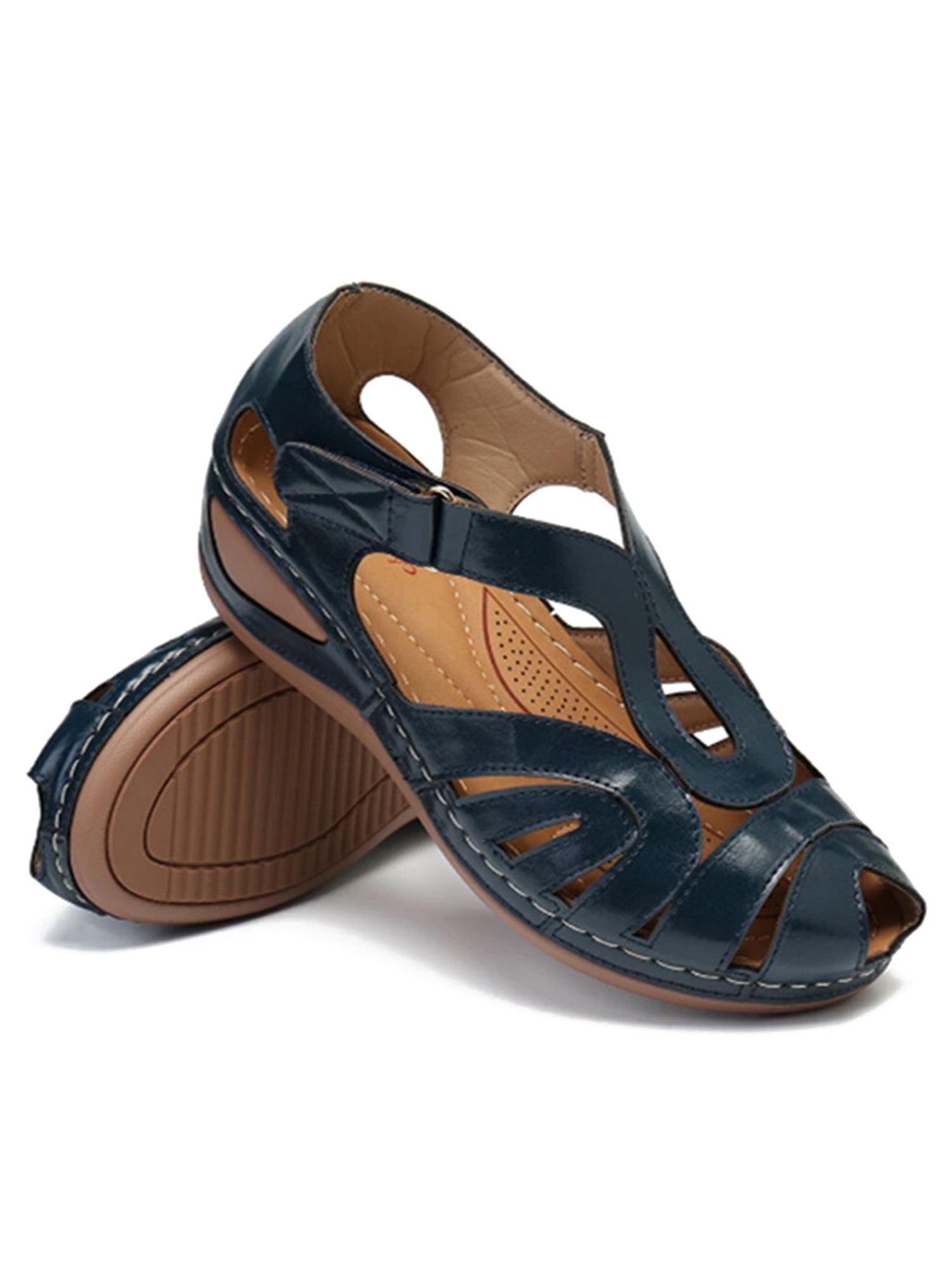 Rieker V38F9 Ladies Womens Secure Strappy Comfortable Wedge Heel Sandals Black 