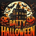 thumbnail image 3 of CafePress - Batty For Halloween - Classic Crew Neck Sweatshirt, 3 of 5