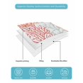 thumbnail image 5 of Quilts Twin Size Bedding Set, Red Orange Grey Coral Coastal Lightweight Quilted Comforter, Summer Beach Seaside Nautical Reversible Bedspread Coverlet with Pillow Covers for All Season, 68" x 86", 5 of 7