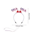 thumbnail image 3 of 4th of July Decorations Pet Bowknot Hat,Patriotic Pet Apparel Hat Headband Decor For Small Medium Dogs Cats Party,Photo Shooting,Holiday Gathering,5.12x4.33x1.26 Inch, 3 of 6