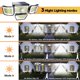 thumbnail image 4 of Luces solares LED para exteriores, lámpara de pared con Sensor de movimiento, iluminación de seguridad impermeable con cabeza ajustable, focos de lámpara de inundación, 368/278, 4 of 4
