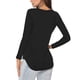 thumbnail image 1 of Qarigey Camiseta de manga larga para mujer, camisetas informales de Color sólido para mujer, jersey, ropa básica, ropa deportiva de poliéster para Prendas para la parte del cuerpo Negro S Qarigey AP008666-01, 1 of 6