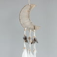 thumbnail image 4 of Aros de atrapasueños de luna de 4 pulgadas Uxcell, 4 piezas de aro floral de macramé de metal para Navidad, dorado, 4 of 6