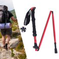 thumbnail image 3 of amart2010 Bastones de trekking Ajustable Plegable Antichoque Viajes Hombres rojo largo DYNWAVEMX none, 3 of 8