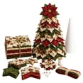 thumbnail image 2 of DIY Quilted Christmas Tree Kit Complete Sewing Set with Pattern Instructions, Beginner Friendly Fabric Craft for Adults Teens,E, 2 of 5