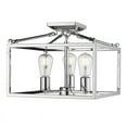 thumbnail image 2 of Golden Lighting 2072-SF CH Wesson Lumière de Plafond Semi-Encastrée, Chrome, 2 of 6