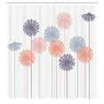thumbnail image 3 of Ambesonne Dandelion Shower Curtain, Abstract Wildflower Art, 69"Wx84"L, White Coral, 3 of 3