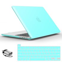 IBENZER Compatible with 2025 2024 MacBook Pro 13 Inch Case 2025-2016 M2/M1 A2338 A2289 A2251 A2159 A1989 A1706 A1708, HardShell Case&Keyboard Cover&Type C for Mac Pro 13, Turquoise, W-T13-TBL 1TC